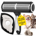 Pet Hair Remover for Couch - Reusable Lint Roller - Essential Pet Supplies Dog Products Pet Products Dog Hair Remover for Couch Cat and Dog Hair Remover for Car (2-Pcs)